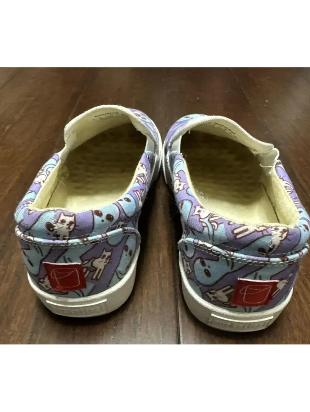 Strange Planet Alien & Cat Bucketfeet Slip On Shoes Alien Women 7.5 Men 5.5